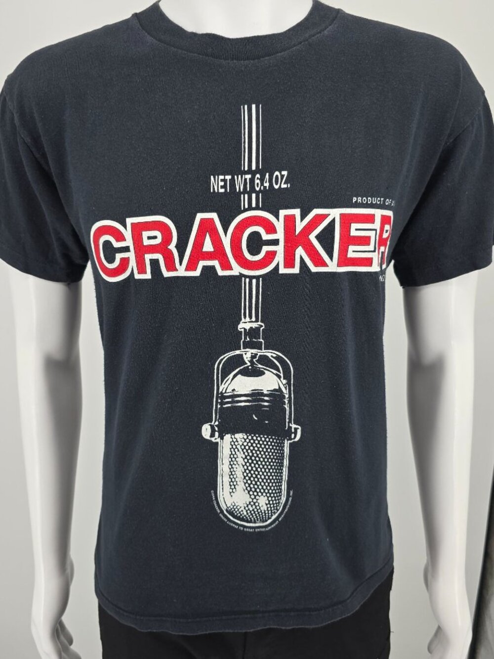 Vintage 1994 Cracker Kerosene Hat Era Microphone Graphic Band T-Shirt (L)